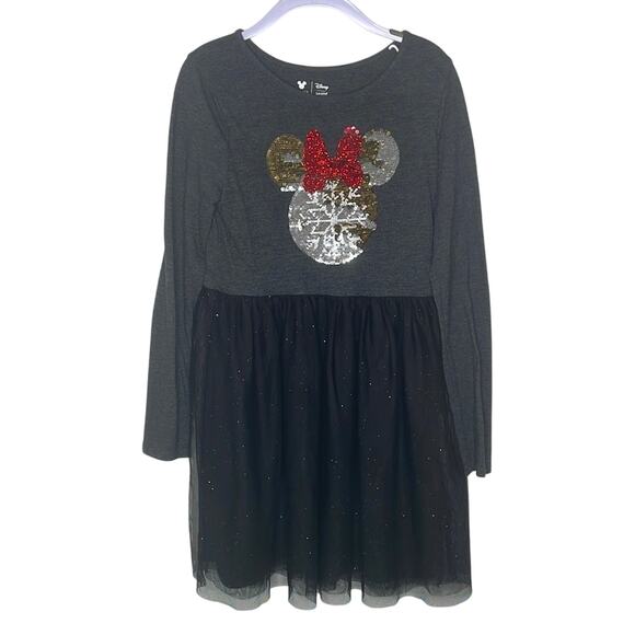 Disney Sequin Minnie Mouse Gray and Black Dress from Kohl’s size 8 girls - Picture 1 of 5